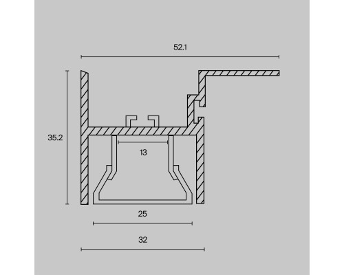 Профиль Led Strip ALM012S-2M