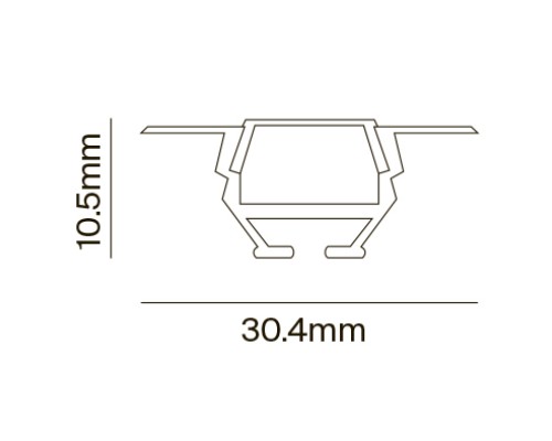 Профиль Led Strip ALM010S-2M