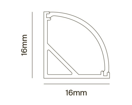 Профиль Led Strip ALM008S-2M