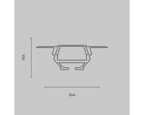 Профиль Led Strip ALM010S-2M