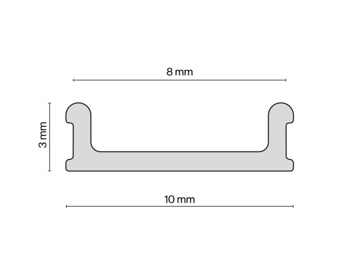 Комплектующие для профиля Technical ALM012-SC-W