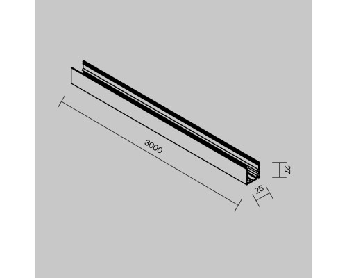 Профиль Outdoor O-TR002OH-P-B3M
