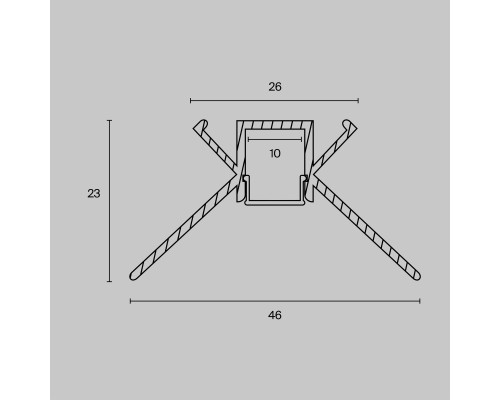 Профиль Led Strip ALM-4623-S-2M