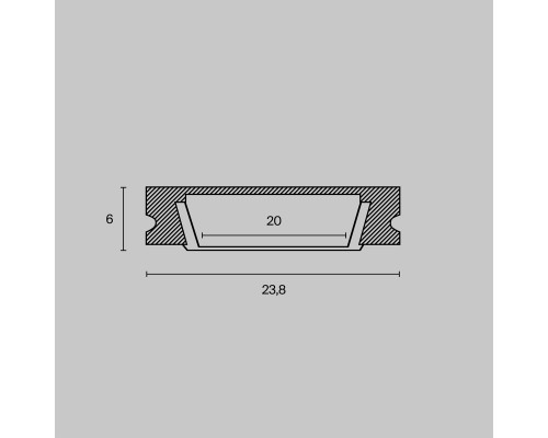 Профиль Led Strip ALM002S-2M