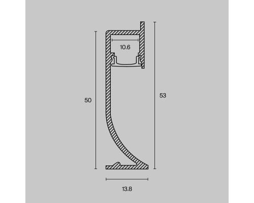 Профиль Led Strip ALM-5314-S-2M