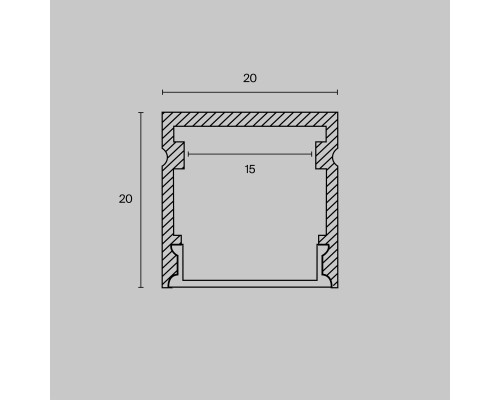 Профиль Led Strip ALM-2020-S-2M