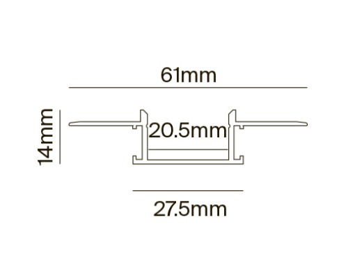 Профиль Led Strip ALM011S-2M