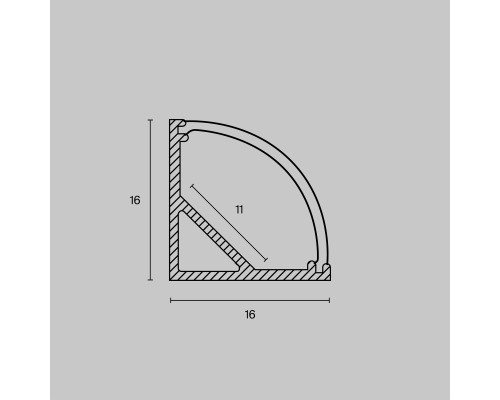 Профиль Led Strip ALM008S-2M