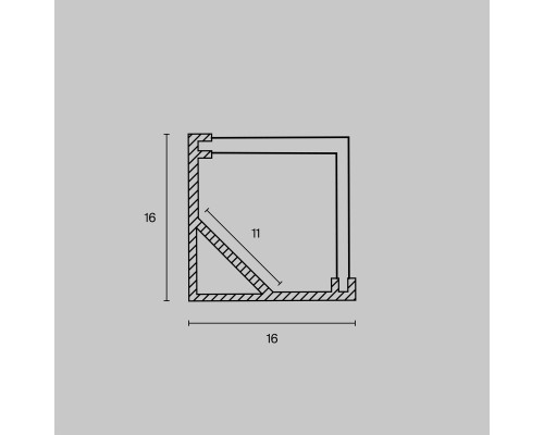 Профиль Led Strip ALM009S-2M