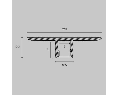 Профиль Led Strip ALM-5313B-S-2M