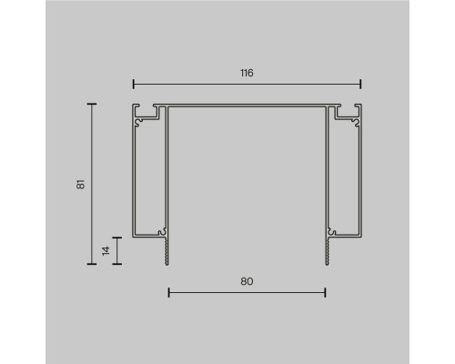 Профиль Technical ALM-11681-PL-B-2M