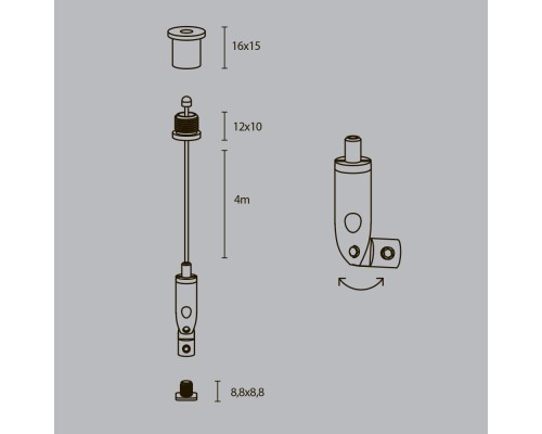 Комплектующие для профиля Led Strip ALM-3535R-P-4M
