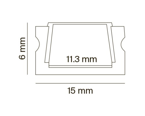 Профиль Led Strip ALM001S-2M