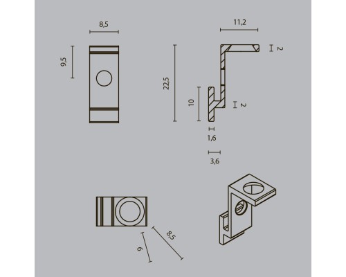 Комплектующие для профиля Led Strip ALM-3535R-1MT
