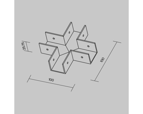 Комплектующие для профиля Outdoor O-TR001-CC-W