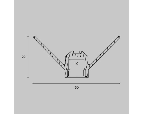 Профиль Led Strip ALM-5022-S-2M