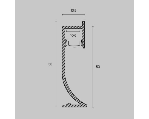 Профиль Led Strip ALM-5314-B-2M