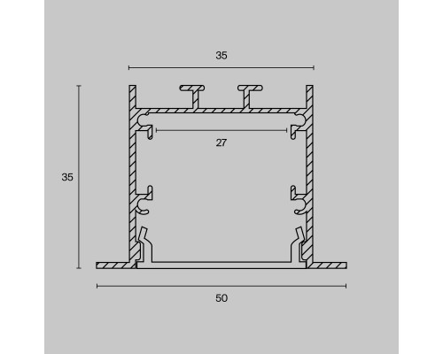 Профиль Led Strip ALM-5035-S-2M