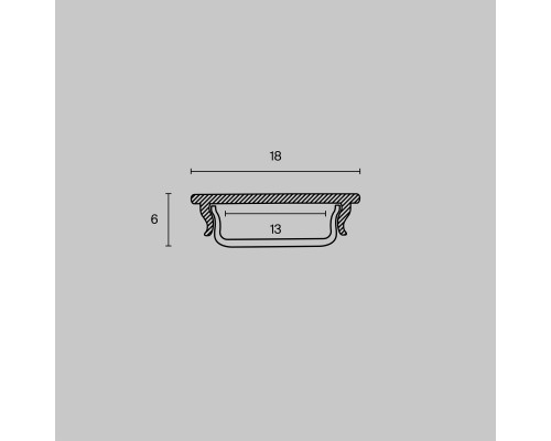 Профиль Led Strip ALM-1806-S-2M