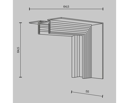 Комплектующие для встраиваемой трековой системы Technical TRA172ICL-12B