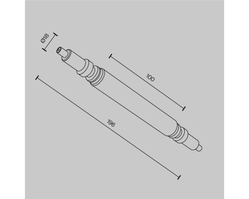 Комплектующие для систем освещения с токоведущими элементами Technical CA004RC-BS