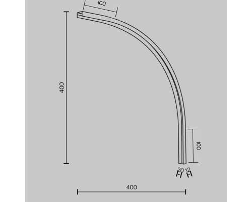 Комплектующие для систем освещения с токоведущими элементами Technical TRA172ICL-R300-11B