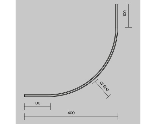 Комплектующие для систем освещения с токоведущими элементами Technical TRA184-R600-11B-1