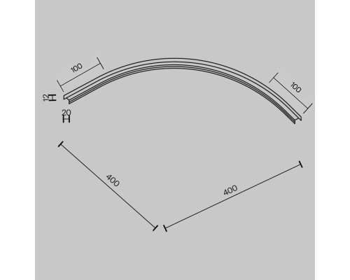 Комплектующие для систем освещения с токоведущими элементами Technical TRA172CL-R300-11B