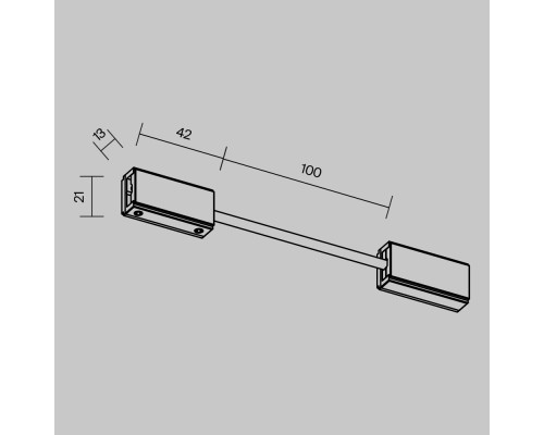 Комплектующие для систем освещения с токоведущими элементами Technical TRA200CPC-11B-10