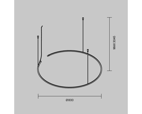 Шинопровод Technical TRX233-RH-D800-B