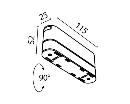 Комплектующие для трекового светильника Technical TRA084FC-11SW