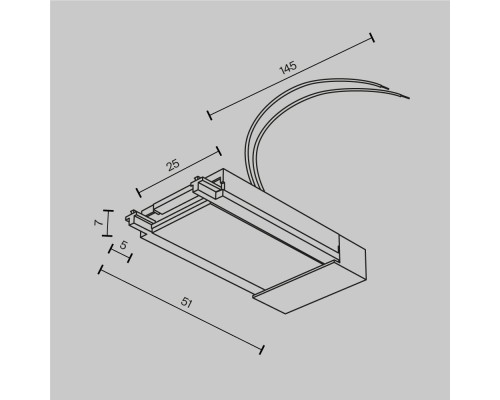 Комплектующие для систем освещения с токоведущими элементами Technical TRA084B-11W