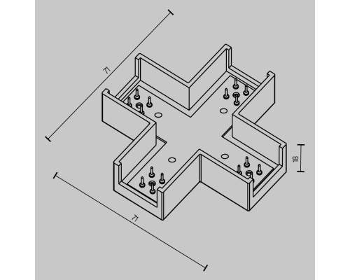 Комплектующие для систем освещения с токоведущими элементами Technical TRA160CX-11B