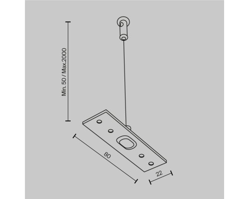 Комплектующие для накладной трековой системы Technical TRA034SW-2W