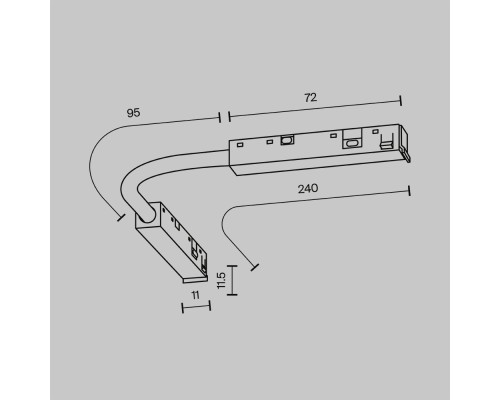 Комплектующие для систем освещения с токоведущими элементами Technical TRA239CS-42B