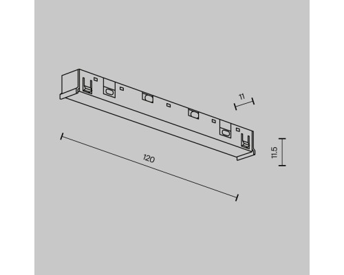 Комплектующие для систем освещения с токоведущими элементами Technical TRA239PC-42B