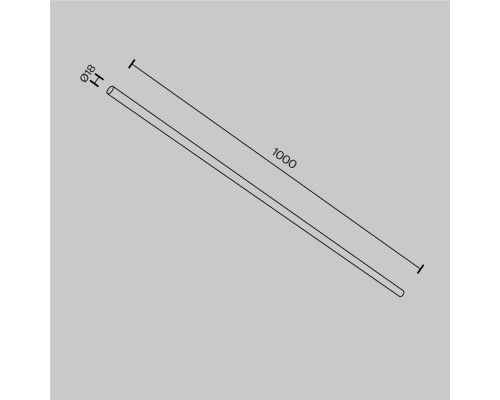 Комплектующие для систем освещения с токоведущими элементами Technical CA001-L1000-B