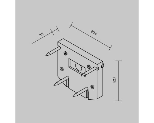 Комплектующие для встраиваемой трековой системы Technical TRA034D-EC-422B