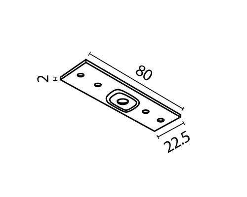 Комплектующие для накладной трековой системы Technical TRA034C-21W