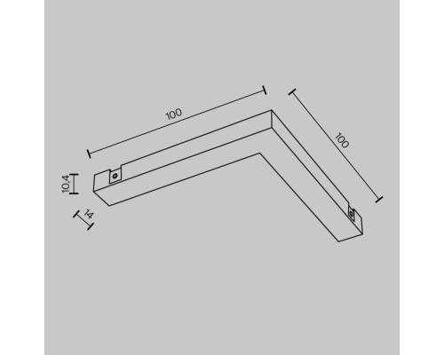Комплектующие для систем освещения с токоведущими элементами Technical TRA172CPC-1B