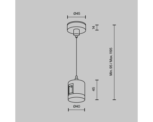 Комплектующие для систем освещения с токоведущими элементами Technical TRA157SW-IPC1-B
