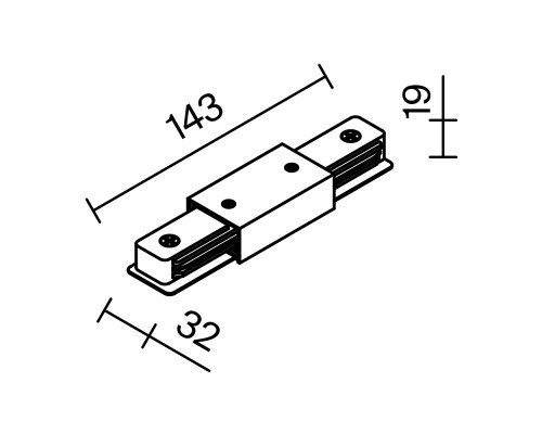 Комплектующие для систем освещения с токоведущими элементами Technical TRA001CB-11W