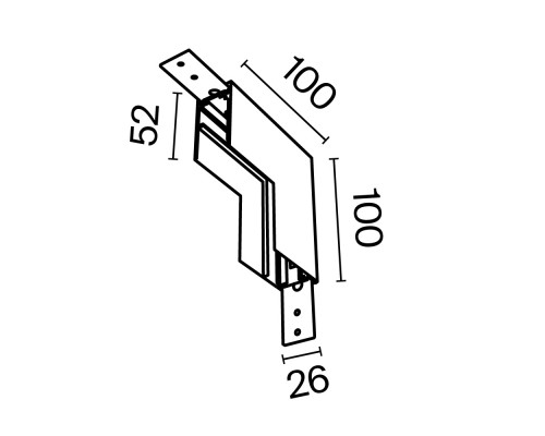 Комплектующие для накладной трековой системы Technical TRA034ICL-41W