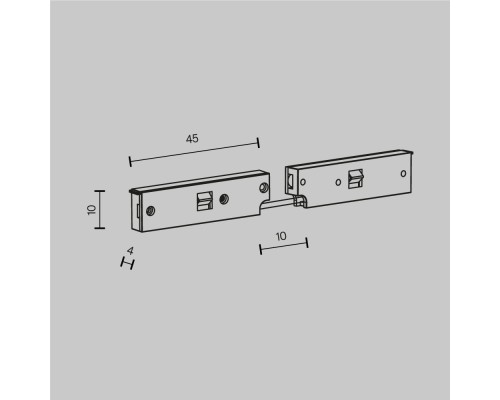 Комплектующие для систем освещения с токоведущими элементами Technical TRA184CPC-1B-3