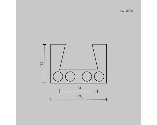 Шинопровод Technical TRX160-1110B