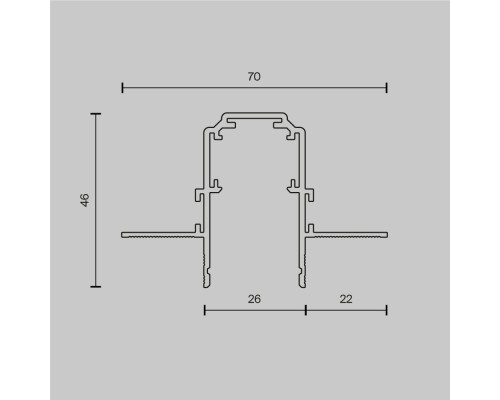 Шинопровод встраиваемый Technical TRX034-423.12W