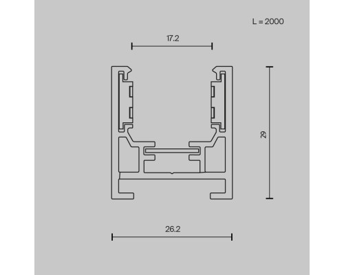 Шинопровод накладной Technical TRXM034-412W