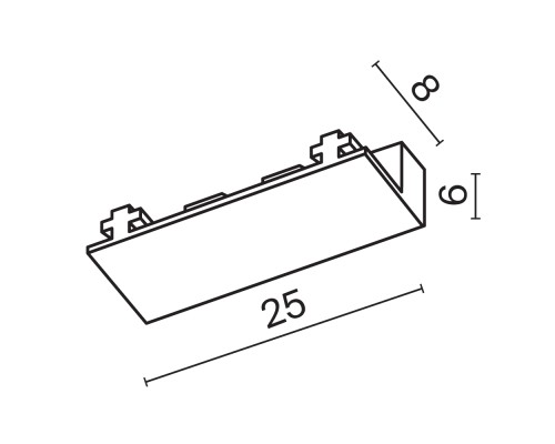 Комплектующие для накладной трековой системы Technical TRA084EC-111B