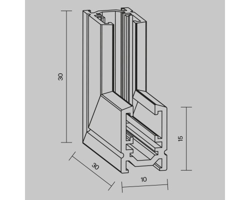 Комплектующие для накладной трековой системы Technical TRA184ICL-11B