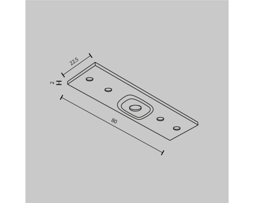 Комплектующие для накладной трековой системы Technical TRA034C-21W